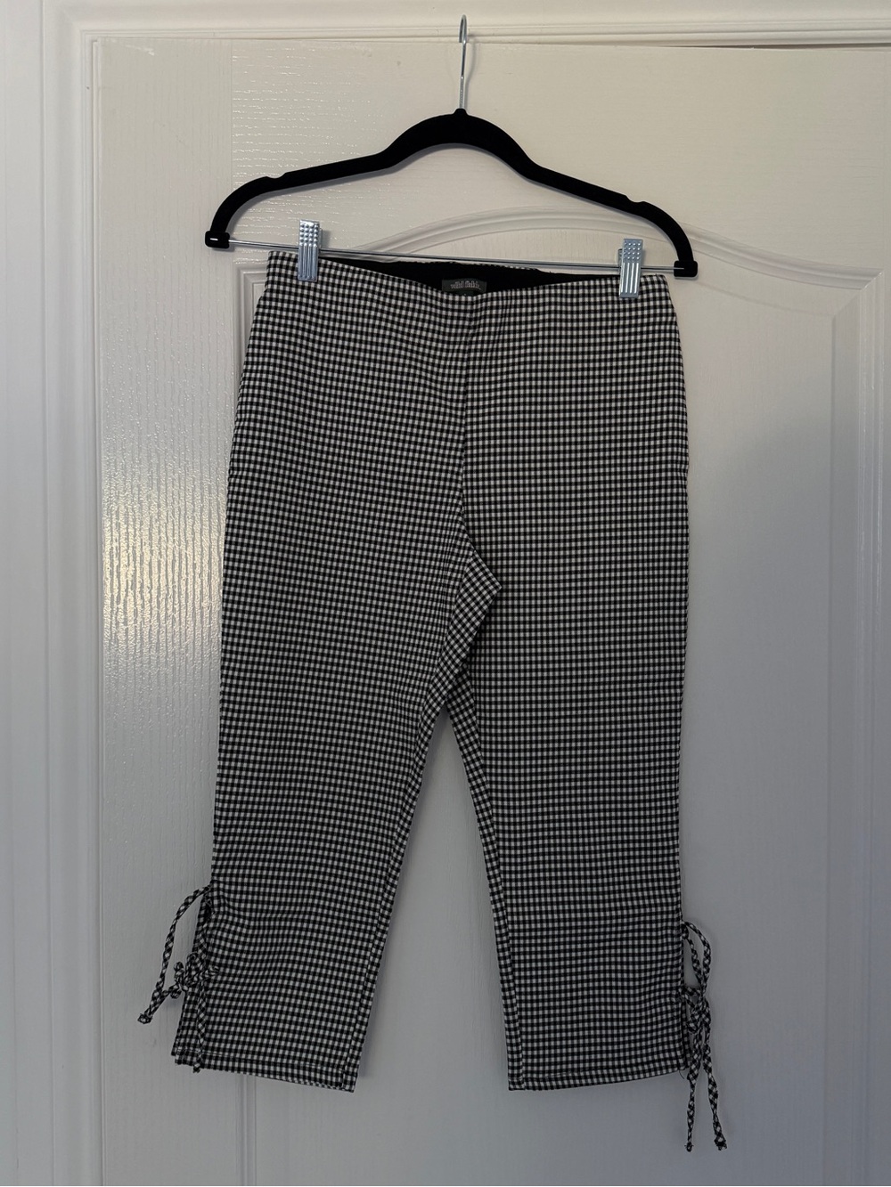 wild fable Black & White Gingham Waistband Top